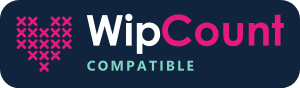 WipCount Compatible badge, dark version